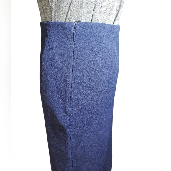 Vintage Ralph Lauren Collection Purple Label Navy Blue Pencil Skirt Medium - Picture 2 of 8